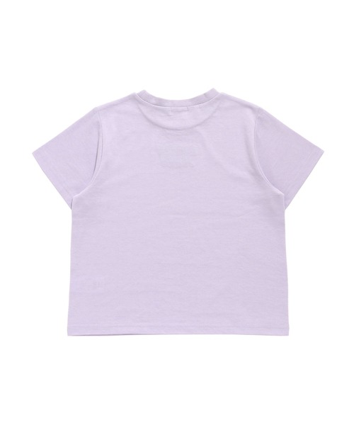 SISTER JENNI（SISTER JENNI）の「【ひんやり素材・UVカット】接触冷感ロゴししゅうTシャツ（Tシャツ/カットソー・キッズ・ラベンダー/オフホワイト/チャコールグレー・130cm/140cm/150cm/160cm）」の16枚目の写真