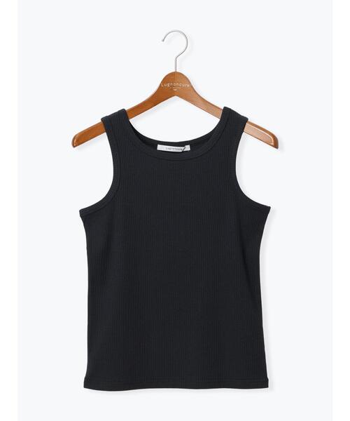 Lugnoncure(ルノンキュール)の「【抗菌防臭】アメスリリブタンクトップ(タンクトップ・レディース・オフホワイト/ブラック/オレンジ/チャコールグレー・F)」の4枚目の写真