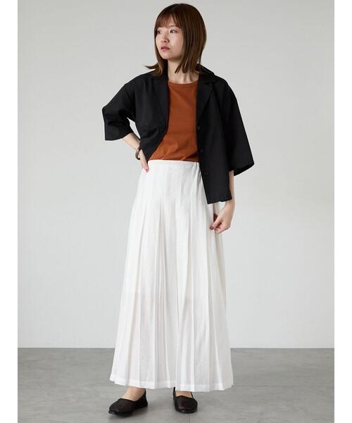 Lugnoncure(ルノンキュール)の「【抗菌防臭】アメスリリブタンクトップ(タンクトップ・レディース・オフホワイト/ブラック/オレンジ/チャコールグレー・F)」の5枚目の写真