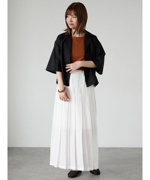 Lugnoncure(ルノンキュール)の「【抗菌防臭】アメスリリブタンクトップ(タンクトップ・レディース・オフホワイト/ブラック/オレンジ/チャコールグレー・F)」の6枚目の写真