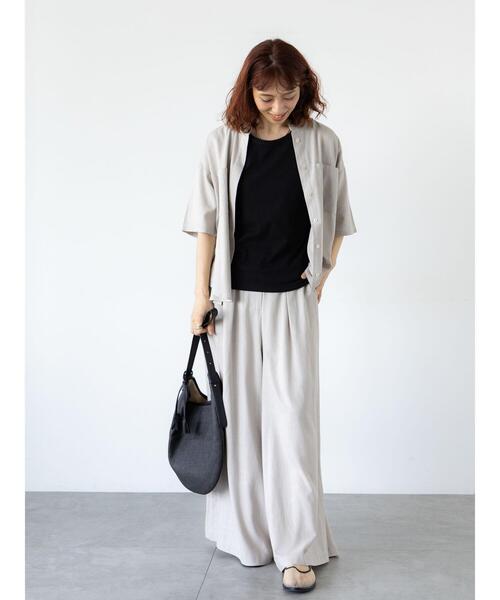 Lugnoncure(ルノンキュール)の「【抗菌防臭】アメスリリブタンクトップ(タンクトップ・レディース・オフホワイト/ブラック/オレンジ/チャコールグレー・F)」の8枚目の写真