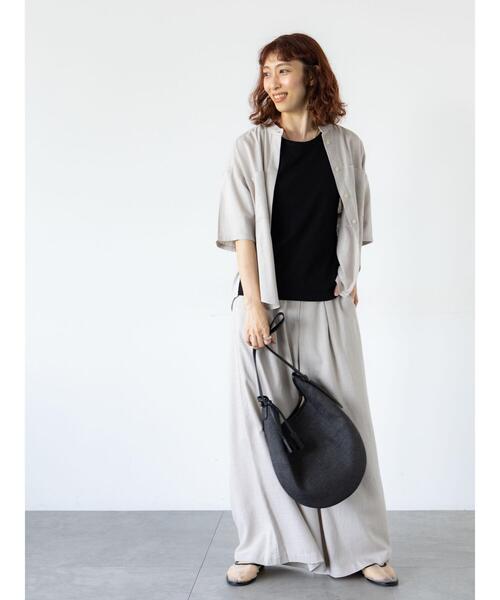 Lugnoncure(ルノンキュール)の「【抗菌防臭】アメスリリブタンクトップ(タンクトップ・レディース・オフホワイト/ブラック/オレンジ/チャコールグレー・F)」の9枚目の写真