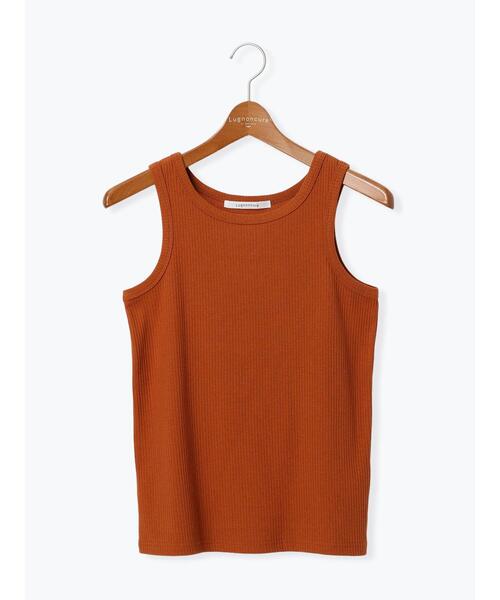 Lugnoncure(ルノンキュール)の「【抗菌防臭】アメスリリブタンクトップ(タンクトップ・レディース・オフホワイト/ブラック/オレンジ/チャコールグレー・F)」の16枚目の写真