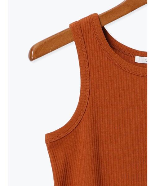 Lugnoncure(ルノンキュール)の「【抗菌防臭】アメスリリブタンクトップ(タンクトップ・レディース・オフホワイト/ブラック/オレンジ/チャコールグレー・F)」の19枚目の写真