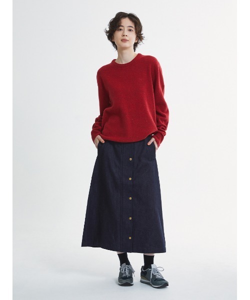 Barbour(バブアー)の「BEDALE デニム スカート"Japan Exclusive"(スカート・レディース・インディゴブルー・MEDIUM/SMALL)」の4枚目の写真