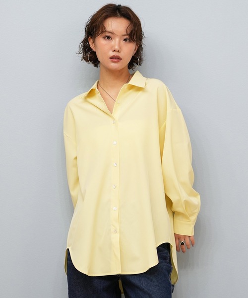 RIKKA FEMME(リッカファーム)の「RIKKA FEMME/リッカファム 水陸両用シャツ UVケアラッシュガード RN05(ラッシュガード・レディース・イエロー/ホワイト/ホワイト×ブルー/ホワイト×ブラウン・FREE)」の4枚目の写真