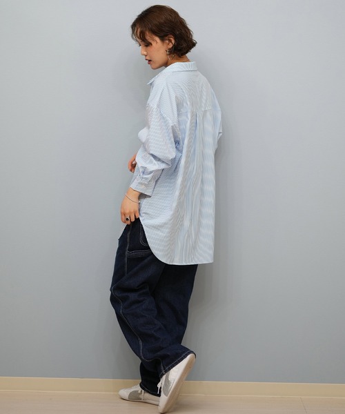 RIKKA FEMME(リッカファーム)の「RIKKA FEMME/リッカファム 水陸両用シャツ UVケアラッシュガード RN05(ラッシュガード・レディース・イエロー/ホワイト/ホワイト×ブルー/ホワイト×ブラウン・FREE)」の14枚目の写真