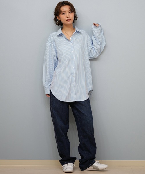 RIKKA FEMME(リッカファーム)の「RIKKA FEMME/リッカファム 水陸両用シャツ UVケアラッシュガード RN05(ラッシュガード・レディース・イエロー/ホワイト/ホワイト×ブルー/ホワイト×ブラウン・FREE)」の16枚目の写真