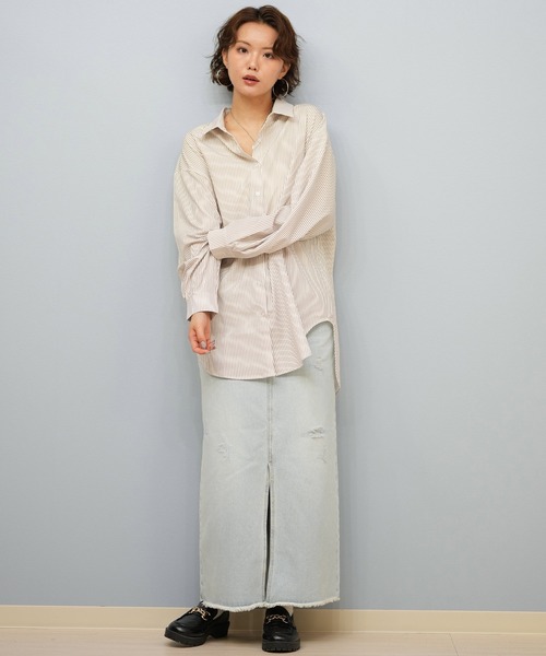 RIKKA FEMME(リッカファーム)の「RIKKA FEMME/リッカファム 水陸両用シャツ UVケアラッシュガード RN05(ラッシュガード・レディース・イエロー/ホワイト/ホワイト×ブルー/ホワイト×ブラウン・FREE)」の19枚目の写真