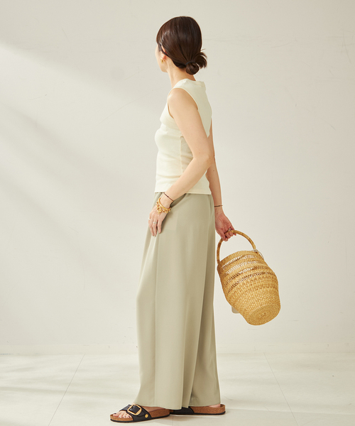plage(プラージュ)の「FLORE FLORE / フローレフローレ ESME タンクトップ(Tシャツ/カットソー・レディース・ブラック/ホワイト系その他・FREE)」の21枚目の写真