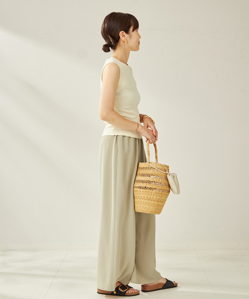 plage(プラージュ)の「FLORE FLORE / フローレフローレ ESME タンクトップ(Tシャツ/カットソー・レディース・ブラック/ホワイト系その他・FREE)」の22枚目の写真
