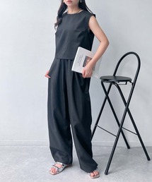 AS KNOW AS plus | ●ノースリーブトップス ワイドパンツ セットアップ(セットアップ)