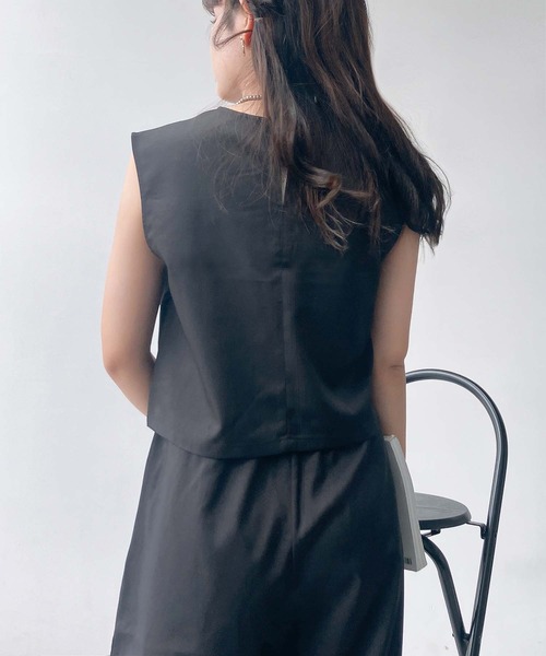 AS KNOW AS plus（アズノゥアズプラス）の「●ノースリーブトップス ワイドパンツ セットアップ（セットアップ・レディース・ブラック/ブラウン/グレー・FREE）」の13枚目の写真