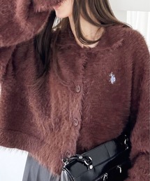 【Ada.別注 U.S. POLO ASSN】襟付き シャギー ボリュームスリーブ ニット