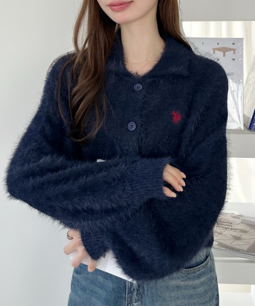 セール】【Ada.別注 U.S. POLO ASSN】襟付き シャギー ボリューム