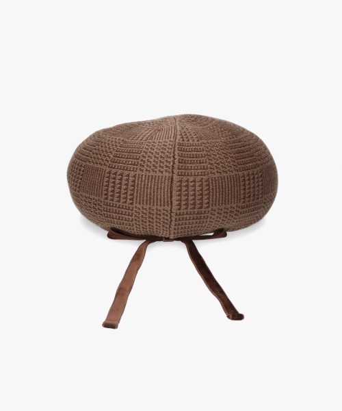 Chapeau d' O(シャポードオー)の「Chapeau d' O Back Ribbon TH Beret / シャポードオー(ハンチング/ベレー帽・レディース・ブラック/ブラウン・M/57.5cm)」の22枚目の写真