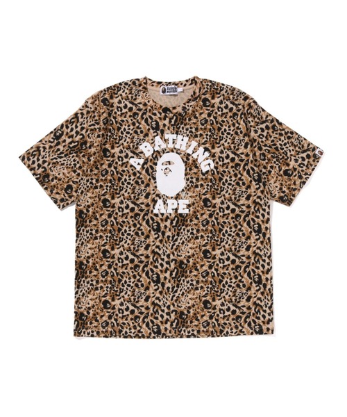 WILD LEOPARD PATTERN COLLEGE RELAXED FIT TEE（Tシャツ/カットソー