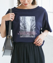 ROPE' PICNIC | オフショルプリントハーフスリーブTシャツ(Tシャツ/カットソー)