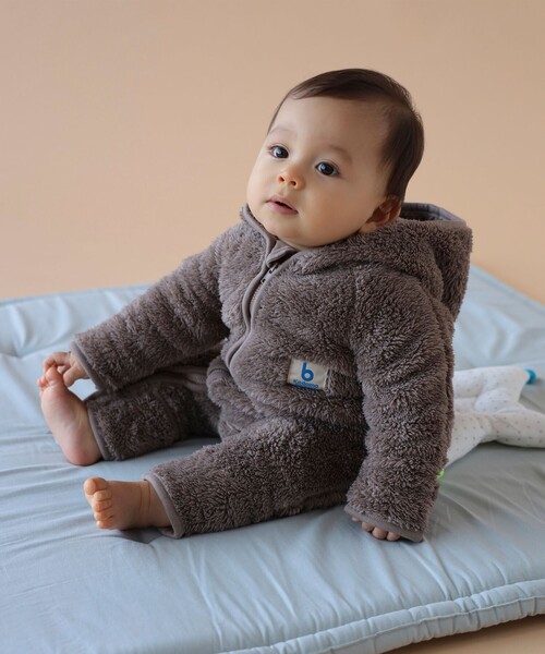 こども ビームス（コドモビームス）の「ボア オールインワン 2025FW （60～80cm）（サロペット/オーバーオール・キッズ・ホワイト系その他5/ブラウン系その他4・60-70/70-80）」の10枚目の写真