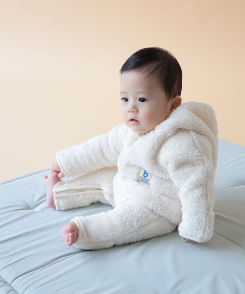 こども ビームス（コドモビームス）の「ボア オールインワン 2025FW （60～80cm）（サロペット/オーバーオール・キッズ・ホワイト系その他5/ブラウン系その他4・60-70/70-80）」の11枚目の写真