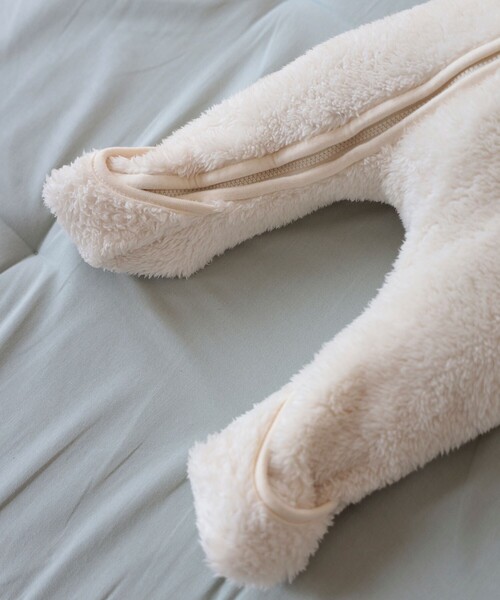 こども ビームス（コドモビームス）の「ボア オールインワン 2025FW （60～80cm）（サロペット/オーバーオール・キッズ・ホワイト系その他5/ブラウン系その他4・60-70/70-80）」の13枚目の写真