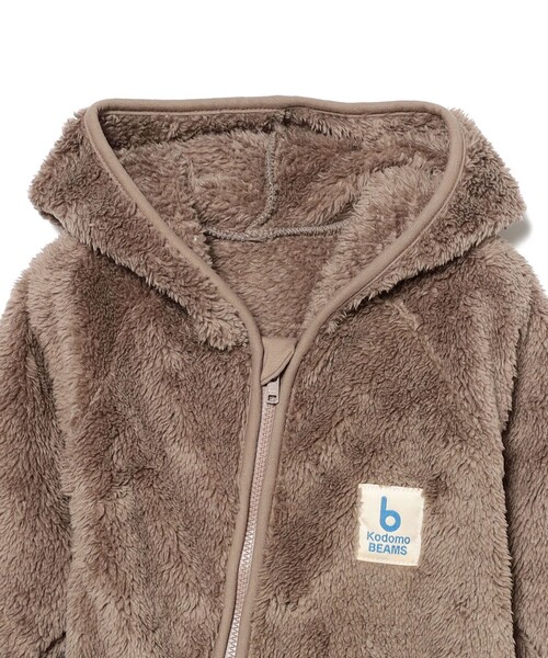 こども ビームス（コドモビームス）の「ボア オールインワン 2025FW （60～80cm）（サロペット/オーバーオール・キッズ・ホワイト系その他5/ブラウン系その他4・60-70/70-80）」の3枚目の写真