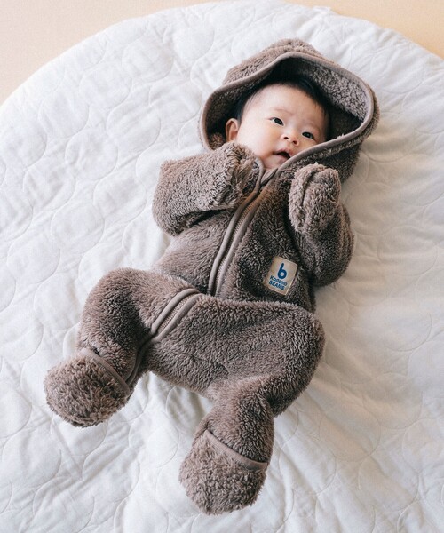 こども ビームス（コドモビームス）の「ボア オールインワン 2025FW （60～80cm）（サロペット/オーバーオール・キッズ・ホワイト系その他5/ブラウン系その他4・60-70/70-80）」の19枚目の写真