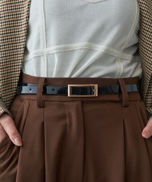 HASHIBAMI（ハシバミ）の「【HASHIBAMI】エイチビー エナメル15mm レザーベルト（ベルト）」