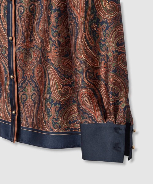 OFFICINAペイズリープリントブラウス（シャツ/ブラウス）｜allureville