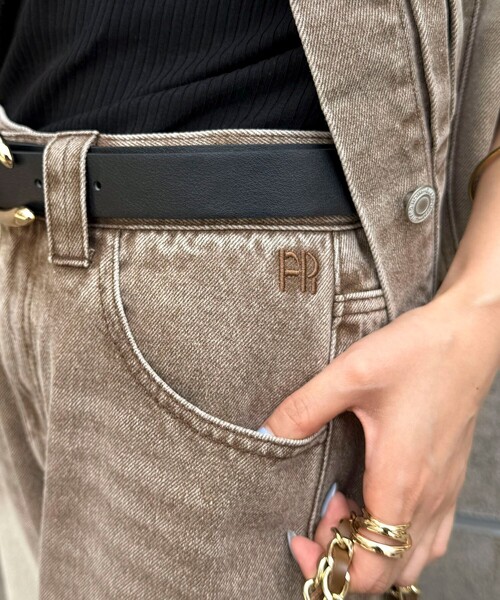 fredy emue(フレディエミュ)の「カラーストレートデニムパンツ(デニムパンツ・レディース・ピンク/ブラウン/ブルー・38/36)」の12枚目の写真