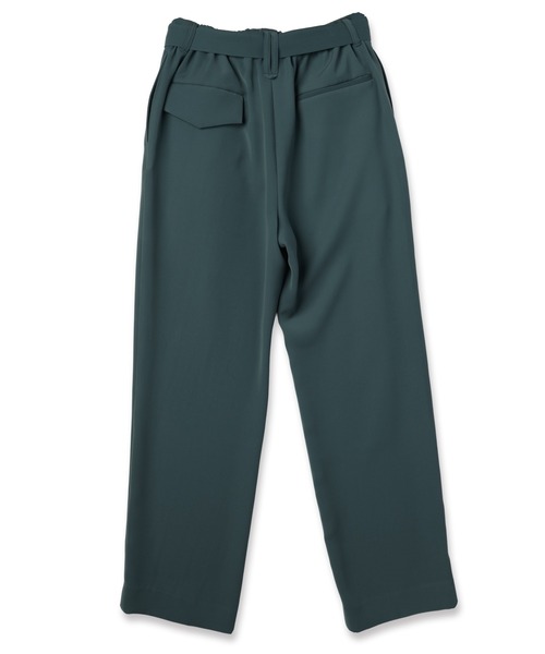 CULLNI(クルニ)の「Double Cloth Twill 1Tuck Semi Wide Pants with Long Belt(スラックス・メンズ・グレイッシュベージュ/ブラック/ブラウン/ブルーグリーン・1/2/0)」の12枚目の写真