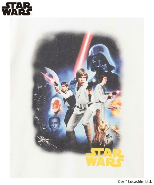 STAR WARS(スターウォーズ)の「【別注デザイン】STARWARS ピグメントライク ロングスリーブTシャツ ユニセックス(Tシャツ/カットソー・メンズ・ホワイト/ブラック・M/L/XL)」の7枚目の写真