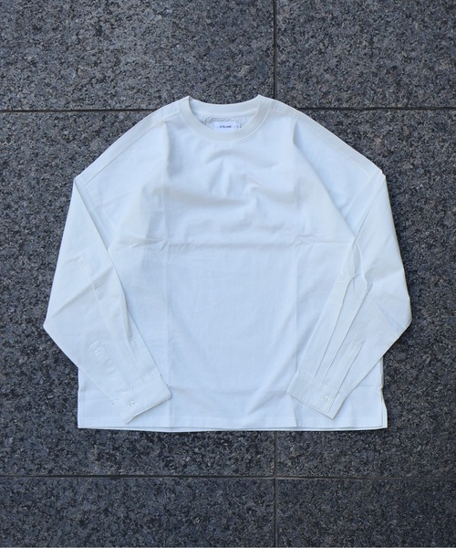 ATELANE（アテレーン）の「ATELANE / ブロード/ドッキング/ロンTEE/シャツ（Tシャツ/カットソー・メンズ・ブラック/ブルー/オフホワイト・X-LARGE/LARGE/MEDIUM）」の18枚目の写真