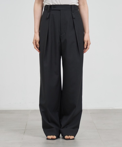 THE TOKYO(ザトウキョウ)の「【THE TOKYO/ザトウキョウ】Waist Tuck Pants/ウエストタックパンツ(その他パンツ・レディース・ブラウン/チャコールグレー/ブラック・38/36)」の16枚目の写真