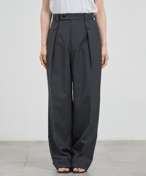 THE TOKYO(ザトウキョウ)の「【THE TOKYO/ザトウキョウ】Waist Tuck Pants/ウエストタックパンツ(その他パンツ・レディース・ブラウン/チャコールグレー/ブラック・38/36)」の8枚目の写真