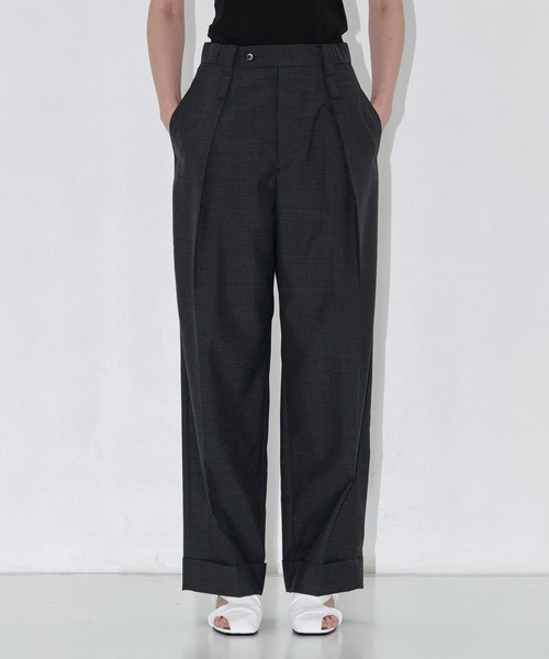 THE TOKYO(ザトウキョウ)の「【THE TOKYO/ザトウキョウ】Waist Tuck Pants/ウエストタックパンツ(その他パンツ・レディース・ブラウン/チャコールグレー/ブラック・38/36)」の17枚目の写真