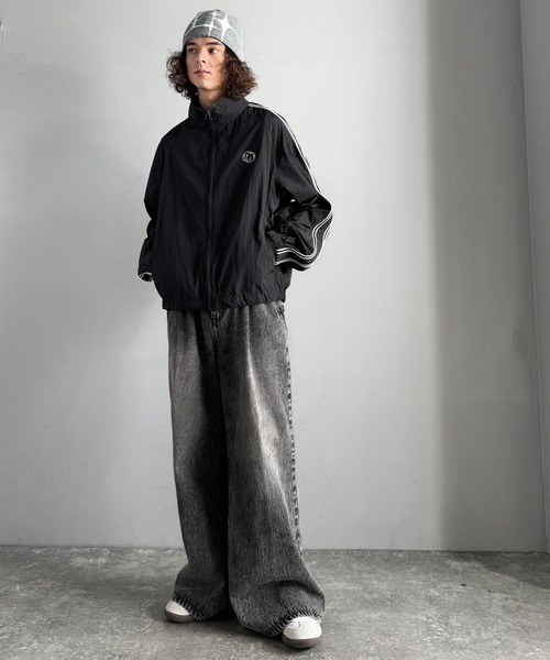 セール】サイドライン ナイロン トラックジャケット／Side Line