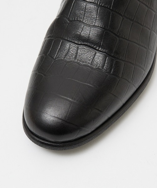 alfredoBANNISTER（アルフレッドバニスター）の「【型押し】ドレープ フラット シューズ（スリッポン・メンズ・ブラック/レッド・45/43/42/41/44/39/40）」の6枚目の写真