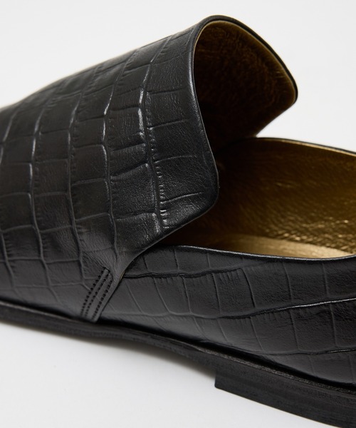 alfredoBANNISTER（アルフレッドバニスター）の「【型押し】ドレープ フラット シューズ（スリッポン・メンズ・ブラック/レッド・45/43/42/41/44/39/40）」の9枚目の写真