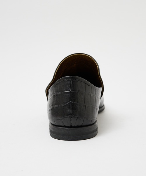 alfredoBANNISTER（アルフレッドバニスター）の「【型押し】ドレープ フラット シューズ（スリッポン・メンズ・ブラック/レッド・45/43/42/41/44/39/40）」の5枚目の写真