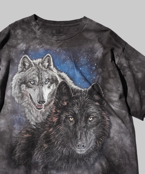 THE MOUNTAIN（ザマウンテン）の「THE MOUNTAIN / ザ マウンテン "TIE DYE TEE" アニマル 動物 惑星 タイダイTシャツ（Tシャツ/カットソー・メンズ・その他1/パープル/サックスブルー/ブラック/その他2/チャコールグレー/グレー・LARGE/X-LARGE）」の7枚目の写真