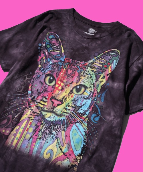 THE MOUNTAIN（ザマウンテン）の「THE MOUNTAIN / ザ マウンテン "TIE DYE TEE" アニマル 動物 惑星 タイダイTシャツ（Tシャツ/カットソー・メンズ・その他1/パープル/サックスブルー/ブラック/その他2/チャコールグレー/グレー・LARGE/X-LARGE）」の5枚目の写真