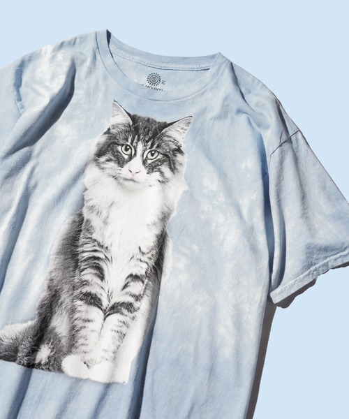 THE MOUNTAIN（ザマウンテン）の「THE MOUNTAIN / ザ マウンテン "TIE DYE TEE" アニマル 動物 惑星 タイダイTシャツ（Tシャツ/カットソー・メンズ・その他1/パープル/サックスブルー/ブラック/その他2/チャコールグレー/グレー・LARGE/X-LARGE）」の4枚目の写真