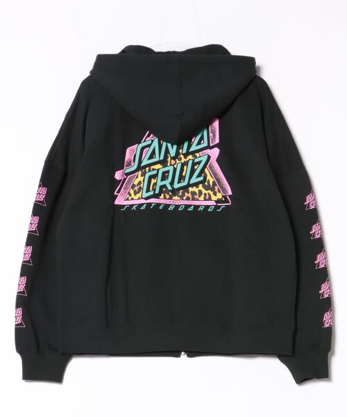 SANTA CRUZ(サンタクルーズ)の「【限定】SANTACRUZ/サンタクルーズ ジップアップ バックプリントパーカー 502254331(パーカー・レディース・ブラック/オフホワイト/ピンク・M/L)」の16枚目の写真