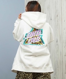 【限定】SANTACRUZ/サンタクルーズ ジップアップ バックプリントパーカー 502254331
