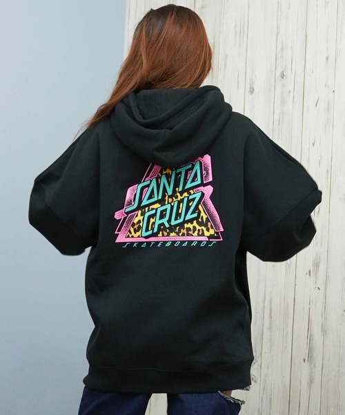 SANTA CRUZ(サンタクルーズ)の「【限定】SANTACRUZ/サンタクルーズ ジップアップ バックプリントパーカー 502254331(パーカー・レディース・ブラック/オフホワイト/ピンク・M/L)」の11枚目の写真