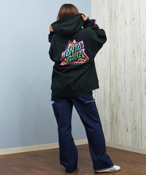 SANTA CRUZ(サンタクルーズ)の「【限定】SANTACRUZ/サンタクルーズ ジップアップ バックプリントパーカー 502254331(パーカー・レディース・ブラック/オフホワイト/ピンク・M/L)」の13枚目の写真