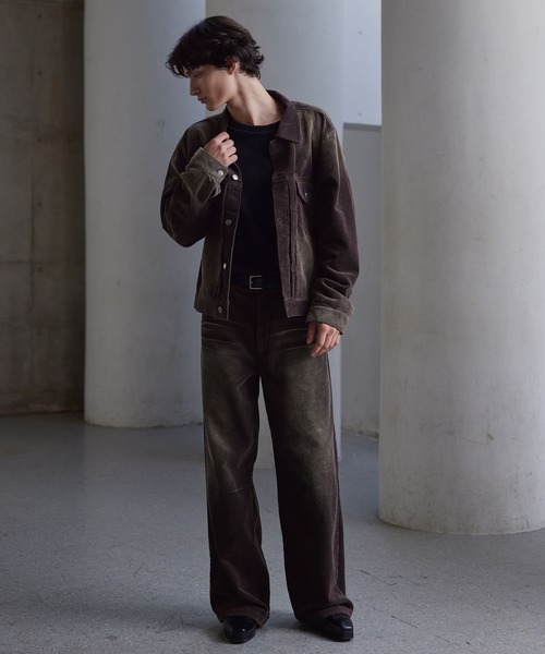 CLEL】Antique Design Corduroy Slacks Pants / アンティークデザイン