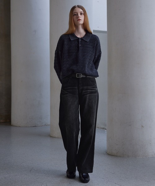 セール】【CLEL】Antique Design Corduroy Slacks Pants