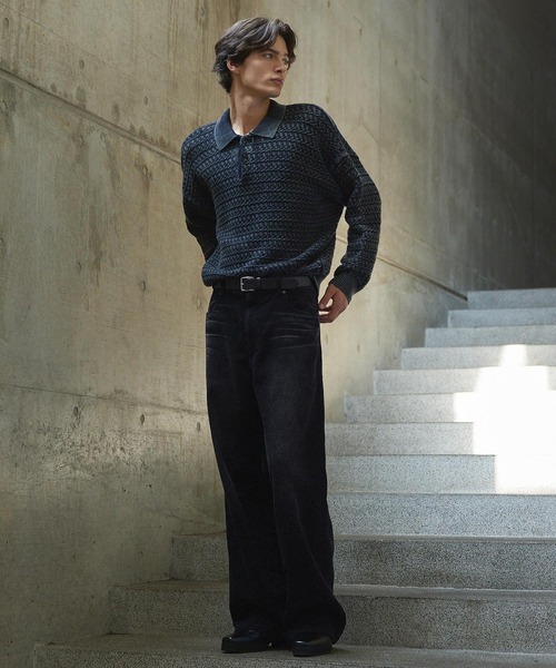 CLEL】Antique Design Corduroy Slacks Pants / アンティークデザイン